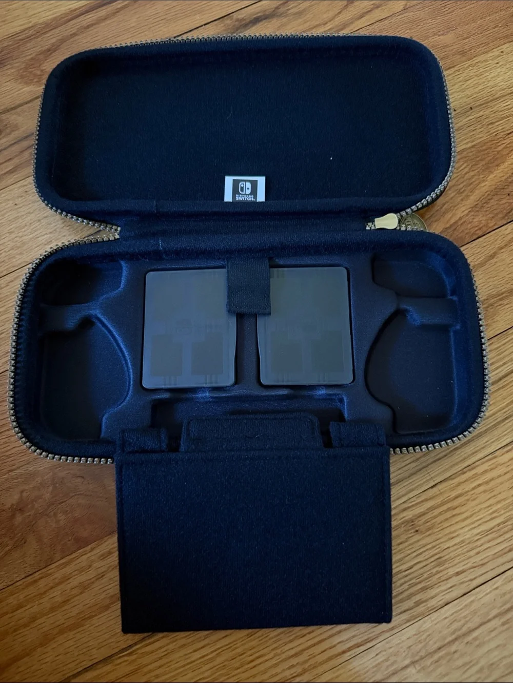 Nintendo Switch Black Zippered Travel Case with Game Card Storage